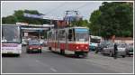 Weil fast smtliche Tramlinien eingestellt wurden ist der Verkehr in Kaliningrad noch mrderischer.