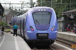 Am 10.07.2017 steht ein Triebzug der Reihe X61 von Skånetrafiken im Bahnhof Lund C.