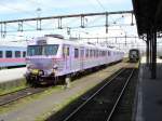 Ausfahrt des Regionalzuges nach Helsingborg (X-11) um 14.22 Uhr am 10.07.2007 aus dem Bahnhof Malm Central.