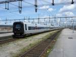 Ankunft eines Regionalzuges im Bahnhof Malm Central am 10.07.2007 um 14.25 Uhr.