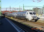 Ein X2000 im Bahnhoff von Malm