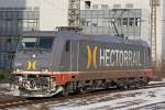 HECTORRAIL 241.008  Galore am 5.1.11 als Lz in Duisburg Hbf