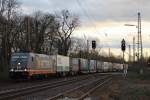 Hectorrail 241.010 am 16.1.14 mit einem KLV in Ratingen-Lintorf.