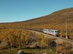 Rc 4 1184 + 1167 mit dem G 19172 bei Bergfors am 8.9.13 auf dem Weg nach Narvik  