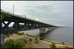 Öresundbrücke mit Öresundståg 4330 am 23.08.2024 von Malmö C aus gesehen.