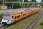 ABT 9005 X54 A 200 zur Einfahrt zum Bahnhof Lindesberg/Schweden. Beobachtet am  13.07.2014.  