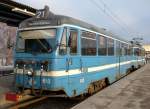 Triebwagen 312 und Steuerwagen 613 der Lidingbanan am 15.01.2006 in der Endstation Ropsten.