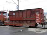 SBB - Dienstwagen / Beleuchtungswagen X 40 85 95 35 122-8 Abgestellt im Bahnhof von Yverdon les Bains am 19.01.2008