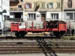 SBB - Rest von Dienstwagen X 40 85 94 02 011-2 im Bahnhofsareal in Erstfeld am 20.09.2012