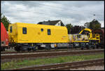 Das neue Bahndienstfahrzeug XTmax 99 85 9236 522-0 CH SBB I (Hersteller: Harsco Rail) am 23.09.2024 in Retzbach-Zellingen.