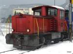 SBB - Rangierlok Tm 2/2 8755 im Bahnhofsareal von Oensingen am 15.12.2012