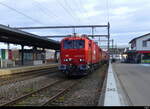 SBB - LRZ XTmas  99 85 9174 016-7 bei der einfahrt ins Geleise 1 in Horgen am 2024.12.21