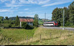 SBB Infrastrukturdiagnosefahrzeug am 8. August 2020 bei Mittelhäusern.