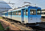 BDhe 2/4 12 (CFeh 2/4 12) der Arth-Rigi-Bahn (ARB | Rigi Bahnen AG) ist im Bahnhof Arth-Goldau (CH) vorübergehend abgestellt.