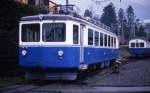 Am 27.3.1990 stand ET 14 der Arth Rigi Bahn noch abgestellt nahe dem  Bahnhof in Arth Goldau.