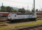 BR 6193: Am 12. Juni 2015 war die Siemens Vectron 6 193 902  als seltener Gast  in Basel Badischer Bahnhof auf einem nicht zugänglichen Geleise abgestellt. Zum grossen Glück steht neben dem Bahnhofsareal ein Parkhaus.
Foto: Walter Ruetsch