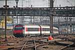 Am 25.10.2014 fuhr Bt 50 85 28-94 959-9 und der Schublok Re 460 006-0  Lavaux/5000 000km depuis 1992  an den Bahnsteig in Basel SBB.