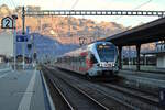 SOB 526 053-4 erreicht als S4 nach Uznach den Bahnhof Buchs SG.