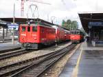 Bahnhof Interlaken Ost im Juli 2003.