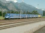 Exot: Siemens Testzug mit Wagenmaterial fr Israel und Dispo Lok ES 64 U2-095 aufgenommen am 05.07.08 im Bhf.Sargans auf einem Abstellgleis