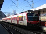 Der vordere Triebwagen ABt 50 85 39-43 952-3 von einer SBB RBDe 560 (Domino)übernahm die Front  als R 6119 von St-Gingolph (Suisse)- St-Maurice- Martigny-Sion- Sierre/Siders- Leuk- Turtmann-