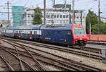 Re 450 107  Maschwanden  der S-Bahn Zürich (SBB) als S7 von Winterthur (CH) nach Rapperswil (CH) erreicht Zürich HB (CH).