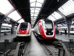 RABDe 500 (ICN) und FV Dosto am 17.12.19 in Zürich Hbf.