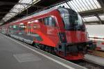 Steuerwagen des Railjet, aufgenommen am 16.03.2010 im Hauptbahnhof Zrich.