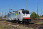 Lok 186 105-3 wird in der Abstellanlage beim badischen Bahnhof abgestellt. Die Aufnahme stammt vom09.09.2020.