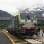 Beim Publikumsanlass zeigte sich die Re 475 401 der BLS Cargo so ziemlich zum ersten Mal einem grösseren Publikum.