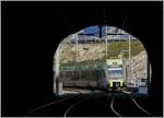 100 Jahre BLS: Und zur Feier des Tages fahren einige  Ltschberger  bis nach Domodsossola.
Schluchitunnel, am 7. Sept. 2013
