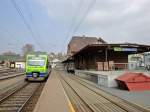 Am 09.04.2010 steht der NINA RABe 525 031-1 in Sumiswald-Grnen. Dieser Bahnhof ist seit letztem Dezember leider eine Endstation.