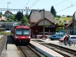 bls - Bahnhof Sumiswald-Grnen mit Regionalzug am 26.06.2010 ..