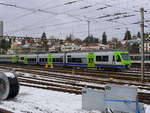 BLS - Triebzug RABe 525 029 im Bahnhofsareal in Bern am 02.12.2017