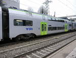 BLS - MUTZ Personenwagen 2 Kl.  94 85 7 515 406-7 im Bahnhof Zollikofen am 06.01.2018