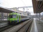 Eine S2 mit dem fhrenden ABt 50 63 39-33 974-5 (schiebender RBDe 565 733-3) am 9.2.2010 in Bern.