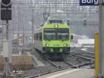 BLS - Regio an der Spitze der Steuerwagen ABt 50 85 80-35 941-6 bei der einfahrt im Bahnhof Burgdorf am 02.02.2014