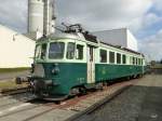 BLS - Triebwagen Be 4/4 761 im Areal der ABB Sècheron in Genf an einer Ausstellung Historischer Loks am 14.09.2014