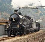 SBB Historic / Eurovapor: Doppeltraktion Elefanten am Gotthard SBB Historic / Eurovapor C 5/6 Nr.