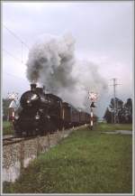 C 5/6 2676 mit Jubilumszug 75 Jahre SBB zwischen Altsttten SG und Oberriet.