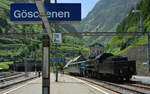 Dampf am Gotthard: Anlässlich des Baubeginns der Gotthard-Bahnstrecke vor 150 Jahren fand am 18.