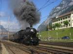 C 5/6 2978 bei Ausfahrt aus Erstfeld mit einem Historischen Zug! (08.09.2007)