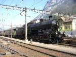 C 5/6 2978 beim Zurckdrcken an den Bahnsteig am 08.09.2207 in Erstfeld.