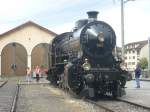 Der  Elefant  C5/6 2978 der SBB Historic ist am 21.5.2004 in Delemont ausgestellt.