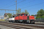 Die Am 841 003-7 schleppt den Tm 233 900-0 von SERSA durch den Bahnhof Rupperswil. Die Aufnahme stammt vom 24.06.2020.