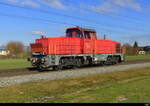 SBB - Lok 841 005-2 unterwegs bei Lyssach in Richtung Bern am 2025.01.13