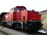 SBB - Diesellok Am 841 024-3 im Gterbahnhof von Biel / Bienne am 23.03.2008 