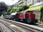 SBB - Lok Am 842 001-0 mit Gterwagen im Bahnhofsareal von Thalwil am 10.06.2011