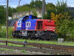 SBB - Lok 843 055-5 unterwegs in Pratteln am 2024.09.30 ... Standort des Fotografen ausserhalb der Geleise auf der Strasse