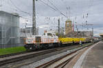 Am 843 152-0 von Sersa durchfährt am 18.11.2024 den badischen Bahnhof.